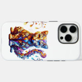 De levendige gloed kat Case-Mate iPhone case (Achterkant (horizontaal))