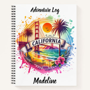 De levendige kust van Californië Notitieboek