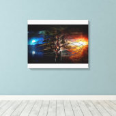 De levensboom canvas afdruk (Insitu (Houten vloer))