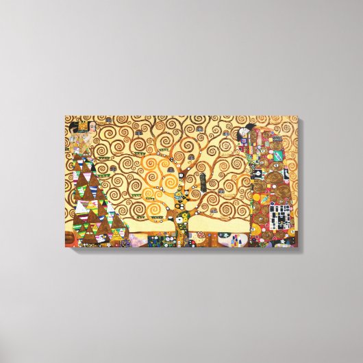 De levensboom | Gustav Klimt | Canvas Afdruk (Voorkant)