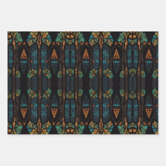 De levensboom inpakpapier vel (Voorkant 2)