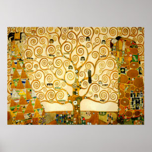 De levensboom van Gustav Klimt Poster