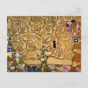 De levensboom van het Briefkaart Gustav Klimt