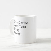 De levenscyclus van koffie koffiemok (Voorkant links)