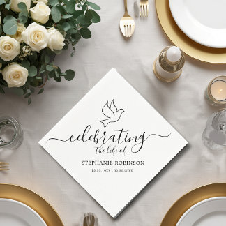 De Levensduif Elegant Schriftrouwfeest Vieren Servet