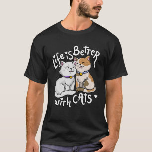 De levensduur van de valentijnse kattenklep is bet t-shirt