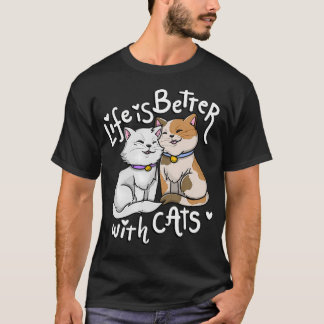 De levensduur van de valentijnse kattenklep is bet t-shirt