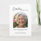 De Levensfoto-herdenkingsprogramma Vouwen Programma (Voorkant)