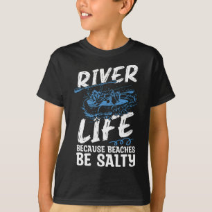 De levensloop omdat stranden kanoe Club Kayaking z T-shirt