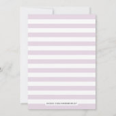 De Levensroos Bloemige Trouwkaart - Paars Aankondiging (Achterkant)