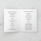 De levensviering Funeral Photo Service Programma (Binnen)