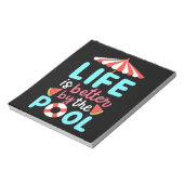 De levenszwemmer is beter voor de pool notitieblok (Gedraaid)