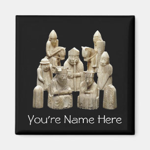 De Lewis Chessmen Magnet Magneet