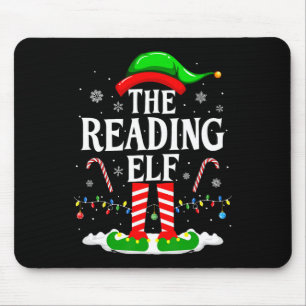 De Lezende Elf Kerst Grappig Boek Lezer Kerstmis B Muismat