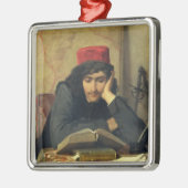 De lezer, 1856 metalen ornament (Links)