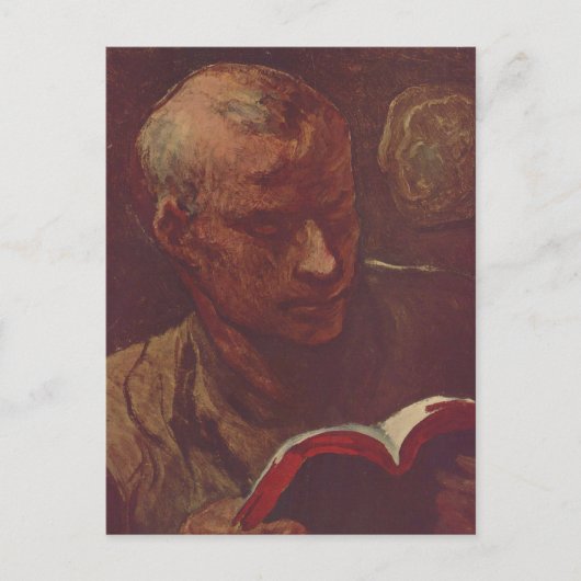 De lezer briefkaart (Voorkant)