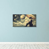 De lezer canvas afdruk (Insitu (Houten vloer))