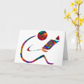 De lezer - Fantasy Blank Kaart (Gele Bloem)