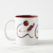 De lezer - Fantasy Books-Mok Tweekleurige Koffiemok (Links)