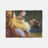 De lezer, Fragonard Fleece Deken (Voorkant (Horizontaal))