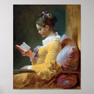 De lezer, Fragonard Poster