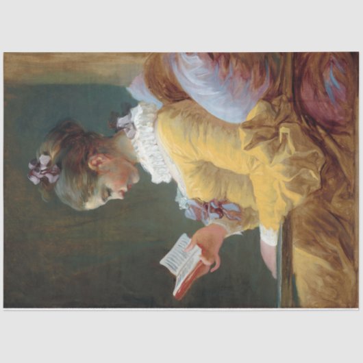 De lezer, Fragonard Tissuepapier (Voorkant)