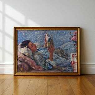 De lezer   Lovis Corinth Poster
