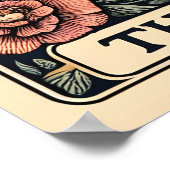 De Lezer Skeleton Tarot Kaart Poster (Hoek)