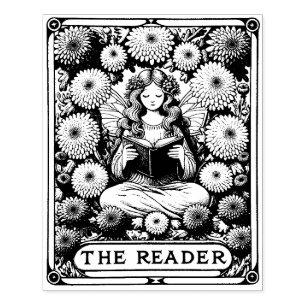 De lezer Tarot Kaart Fairy Rubberstempel