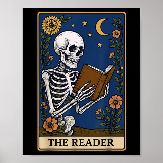 De lezer Tarot-kaart Poster (Voorkant)