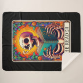 De lezer Tarot Kaart Sherpa Deken (Voorkant (horizontaal))