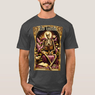 De lezer tarot skelet t-shirt