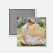 De lezer van Frank Weston Benson Magneet (Voorkant / Achterkant)