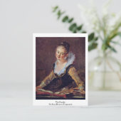 De lezer van Jean-Honore Fragonard Briefkaart (Staand voorkant)