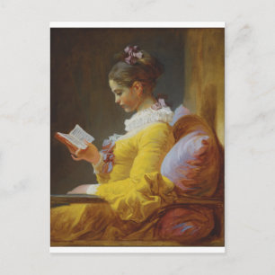 De lezer van Jean-Honore Fragonard Briefkaart
