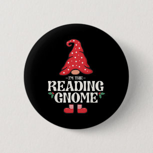 De lezing Gnome Fun Family Matching Group Christus Ronde Button 5,7 Cm
