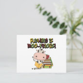 De lezing is moo-Velous Briefkaart (Staand voorkant)