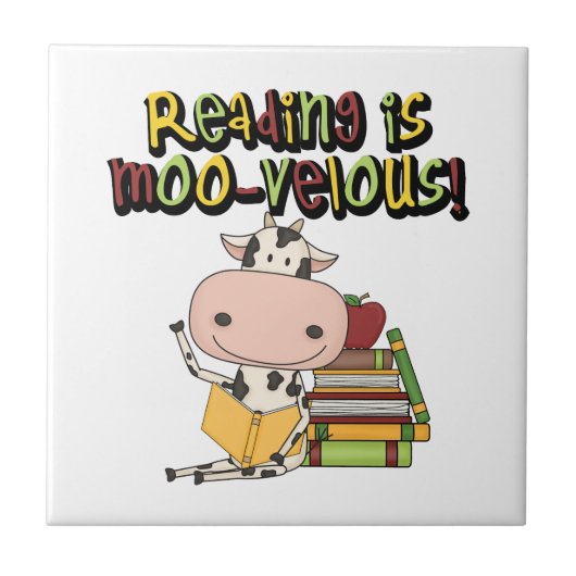 De lezing is moo-Velous Tegeltje (Voorkant)