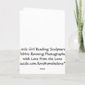 De Lezing van het meisje Bedankkaart (Achterkant)