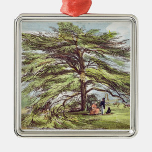 De Libanese cedar-boom in het Arboretum, Kew Garde Metalen Ornament
