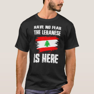 De Libanezen zijn hier niet bang voor de Libanese T-shirt