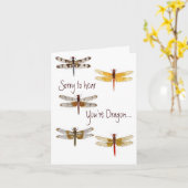 De libel wordt goed Kaart (Gele Bloem)