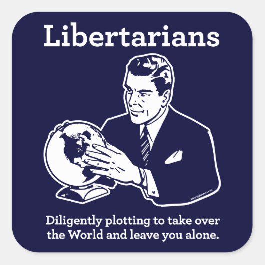 De Libertarische Plot Sticker (Voorkant)