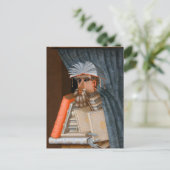 De Librarian c. 1566, ingediend door Giuseppe Arci Briefkaart (Staand voorkant)