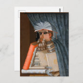 De Librarian c. 1566, ingediend door Giuseppe Arci Briefkaart (Voorkant / Achterkant)