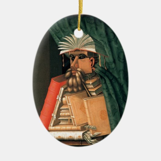 De Librarian Keramisch Ornament (Voorkant)