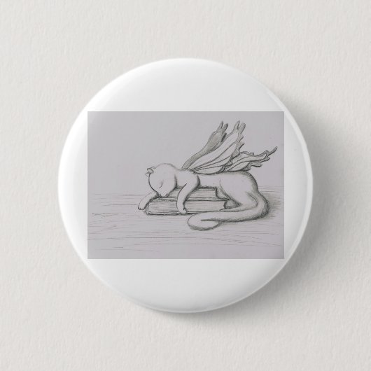 De Librarian Ronde Button 5,7 Cm (Voorkant)