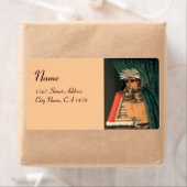 DE LIBRARISCHE MONOGRAM, roze Etiket (Insitu)