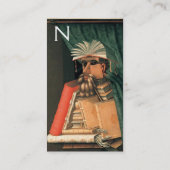 DE LIBRARISCHE MONOGRAM VISITEKAARTJE (Achterkant)