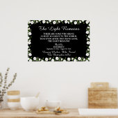 De Licht Rest Quote Bloemendienst Herdenking Poster (Keuken)